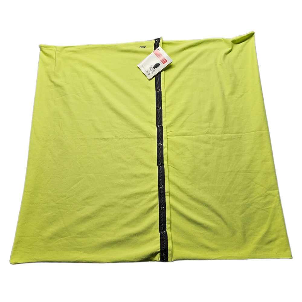 Lululemon Foulard Vinyasa Scarf Womens Yellow Athletic Wrap Stretch Snap Front